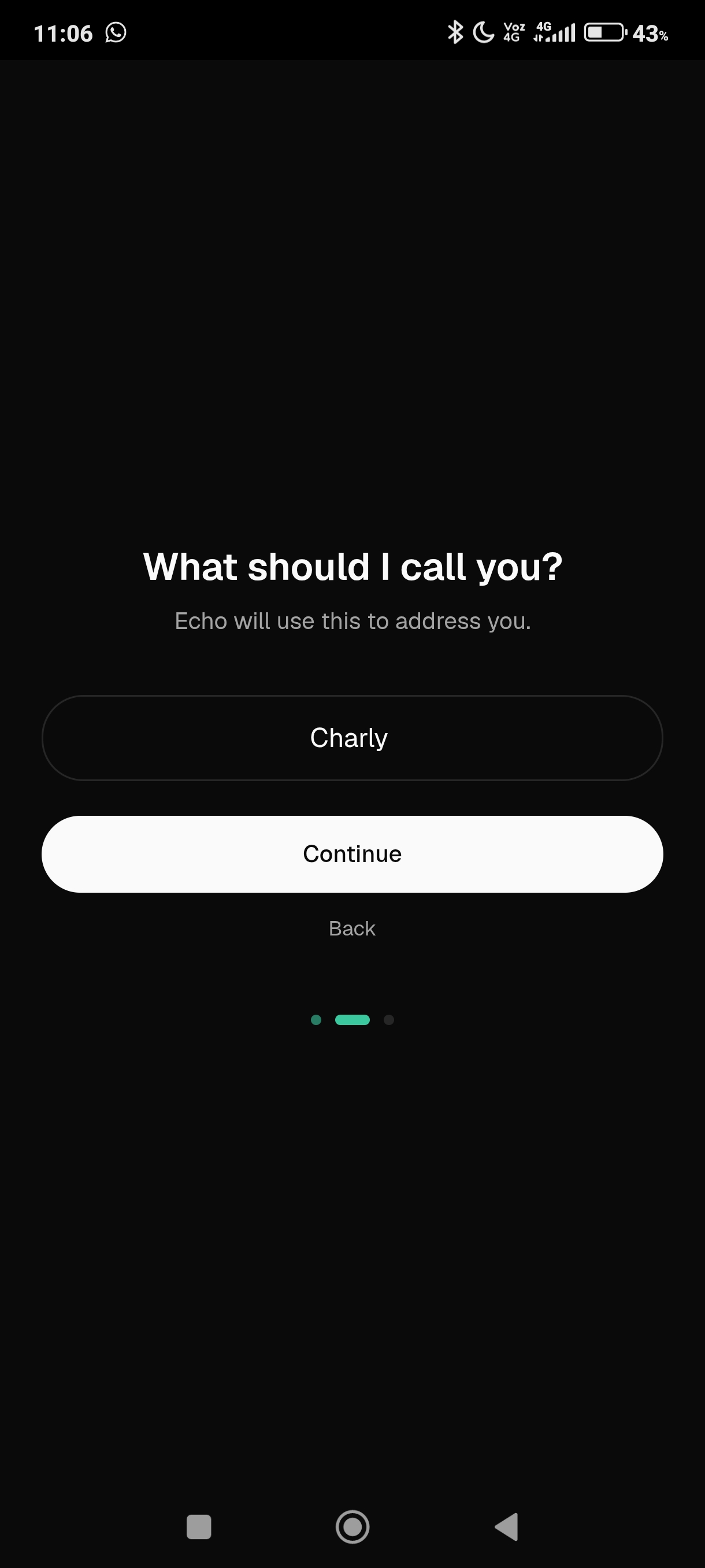 What should I call you? Personalization